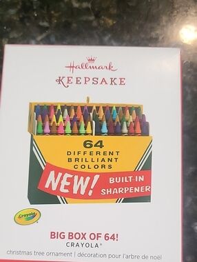 Hallmark Keepsake Ornament - Yellow, Red, Green, Multicolor Crayon Box